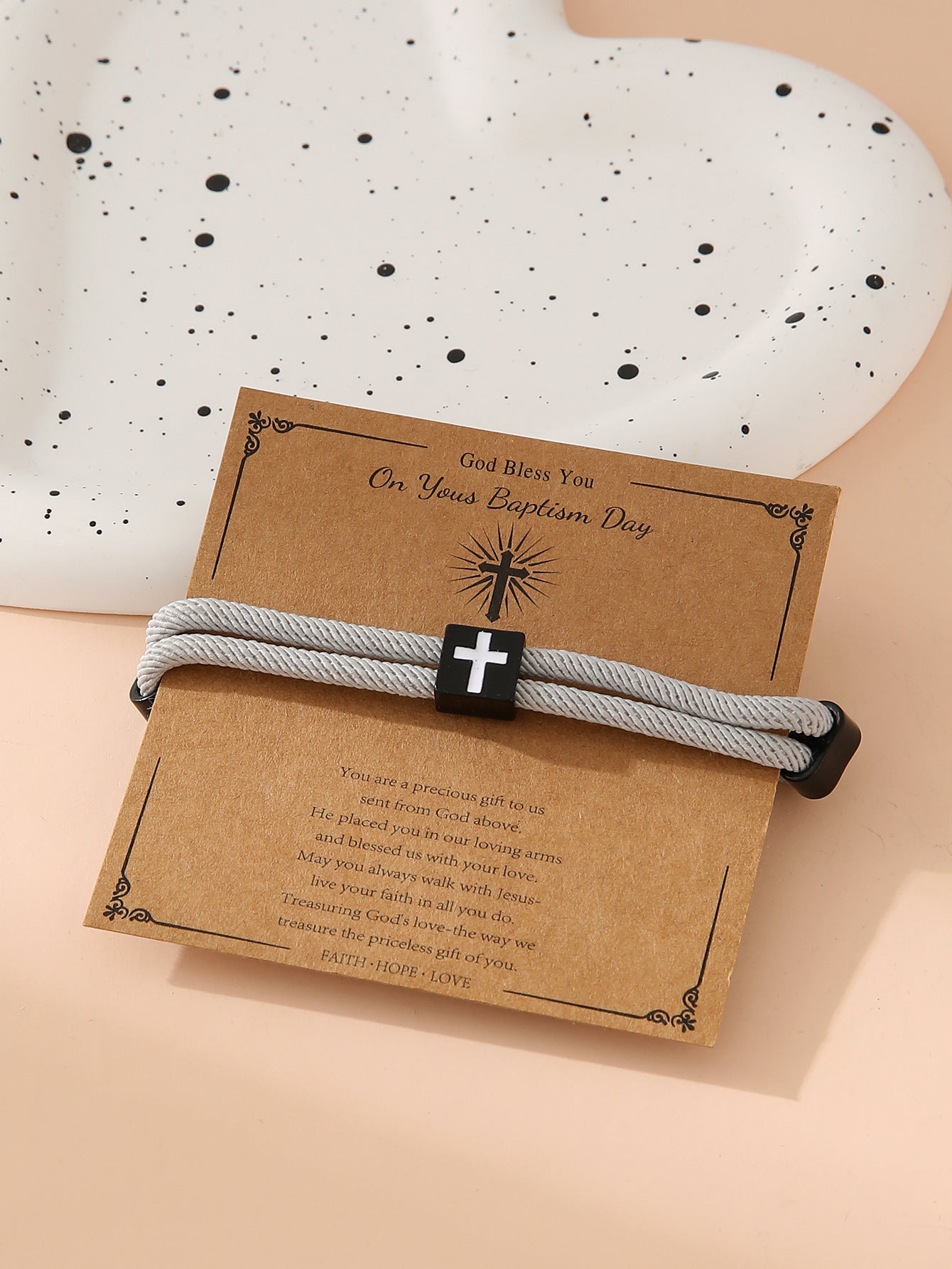 Bracelet de corde à main réglable en alliage en gros simple