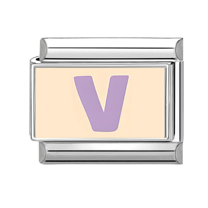 Wholesale 9mm Italian Charm Starter Bracelets DIY Letter Series Stainless Steel Composable Bracelet