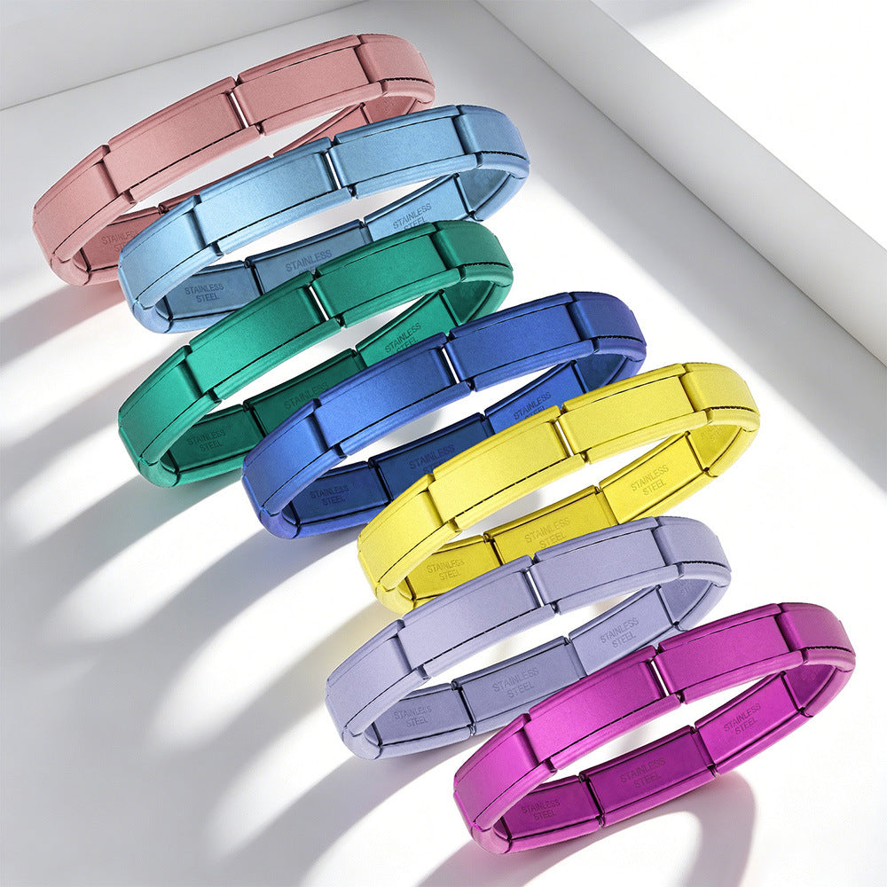 Wholesale Italian Modular Bracelet Base Chain Stainless Steel DIY Watchband Beading Craft Supply