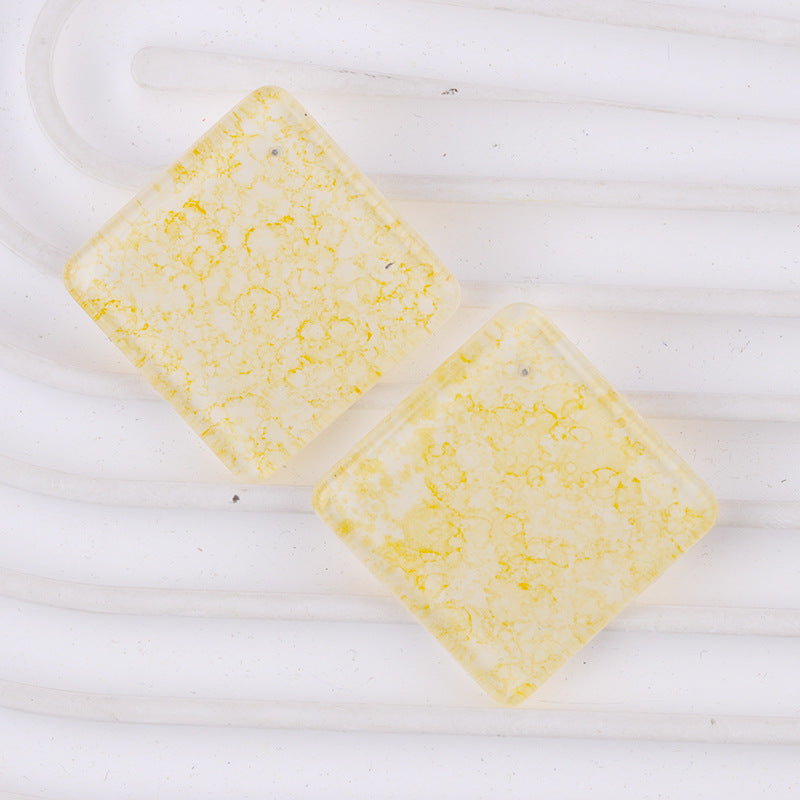 Wholesale  Bohemian love geometric diamond acrylic earrings