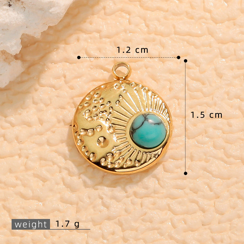 Wholesale Bohemian Natural Stone Necklace Pendant
