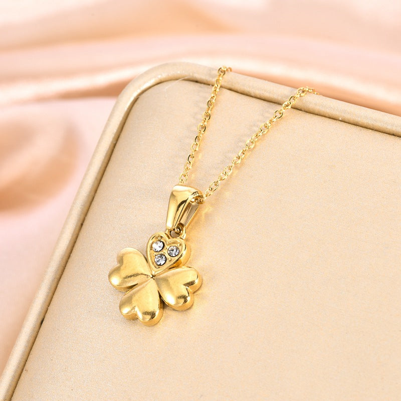 Wholesale Titanium Steel 18K Gold Round Coin Sweater Chain