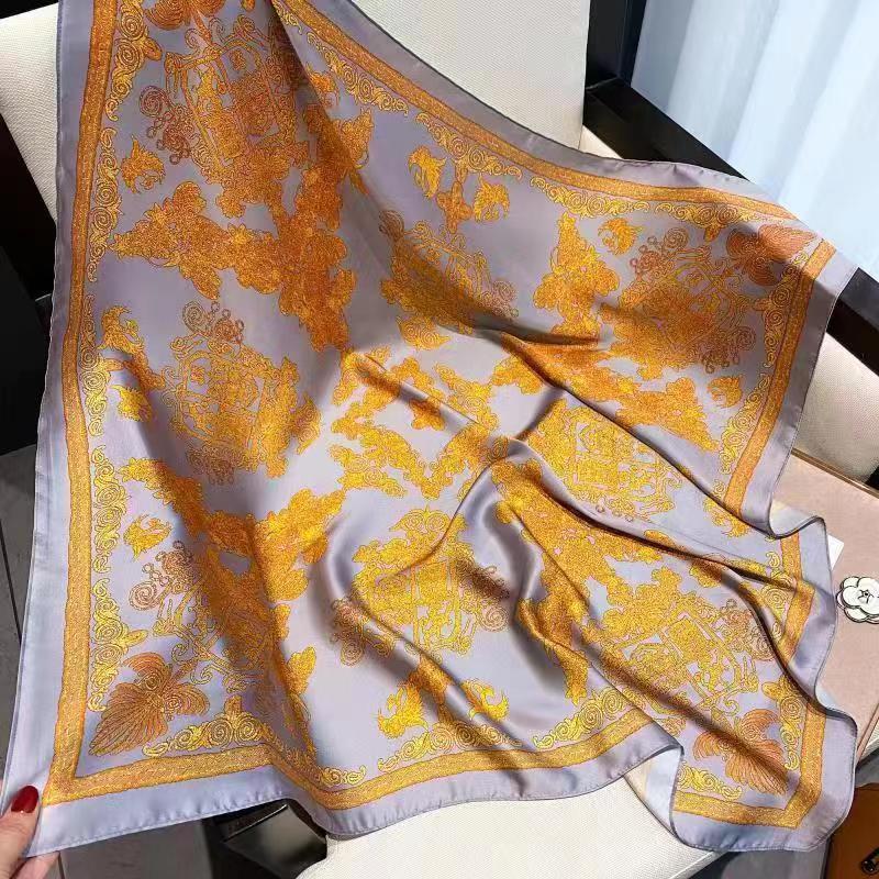 Wholesale multi-color  Silk f 70* 70cm Large Square  Scarf