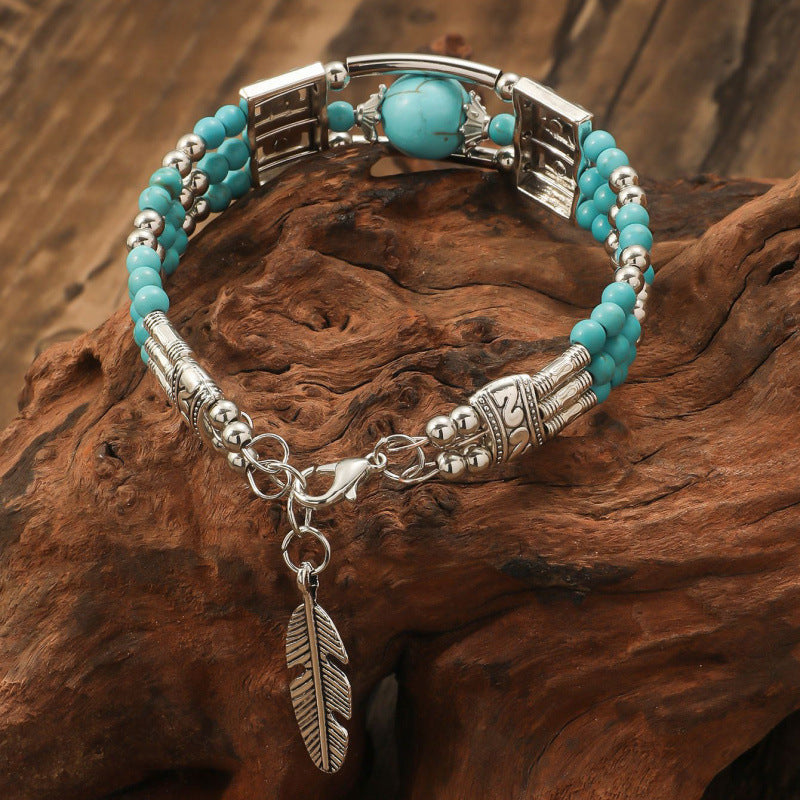 Wholesale Silver Alloy Bohemian Hollow Star Bracelet,  Trendy Fashion Accessory for Gift or Boutique Resale