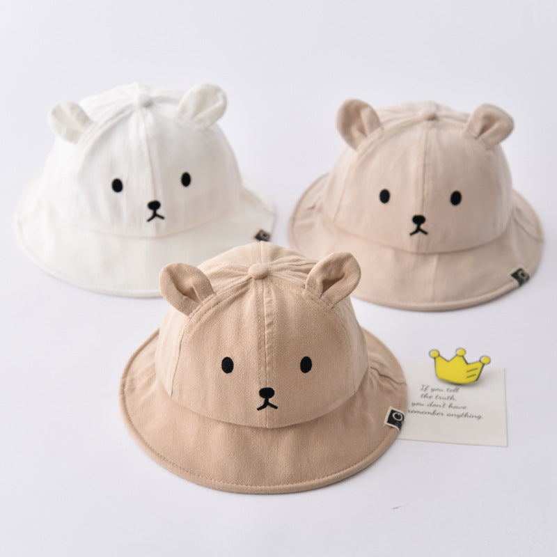 Wholesale Baby Hats Baby Bucket Hat Pure Cotton Cute Sun Basin Hat Kids Hat ACC-KH-DaQi001