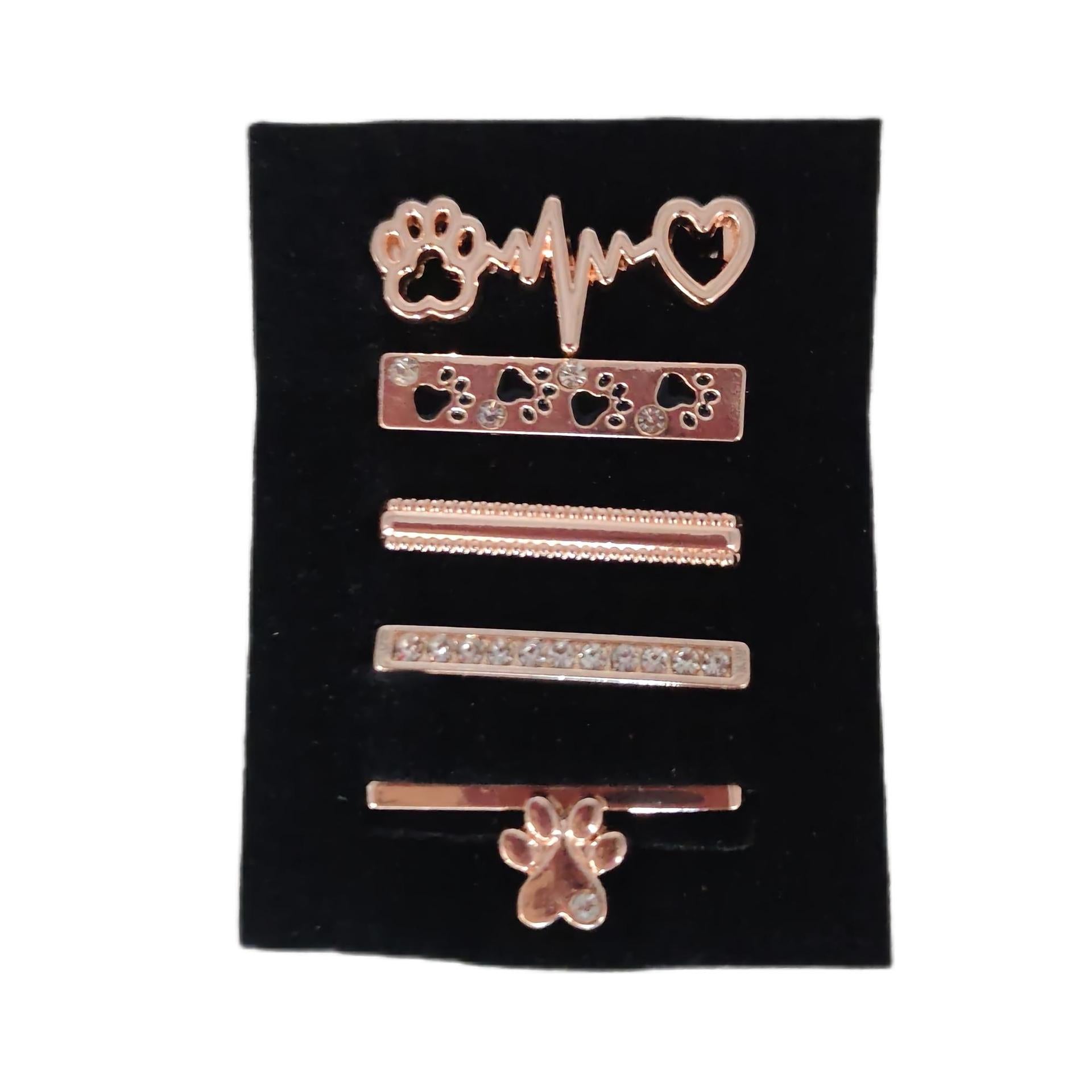 Wholesale Cat Claw Love Theme Charm Pendant Zinc Alloy Dripping Oil Finish Fashion Accessory For Silicone Band Boutique Resale