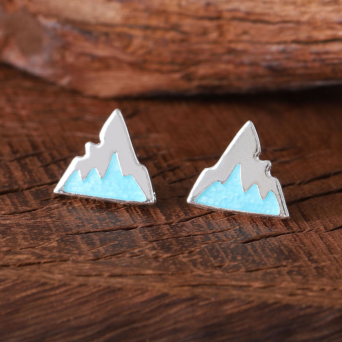 Wholesale blue iceberg earrings Bohemian geometric fashion niche ear jewelry