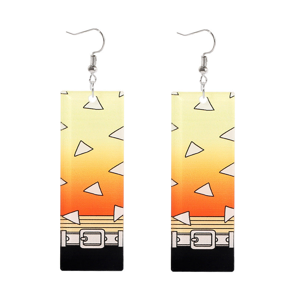 Wholesale Cartoon Anime Acrylic Earrings ACC-ES-ZhuoX001