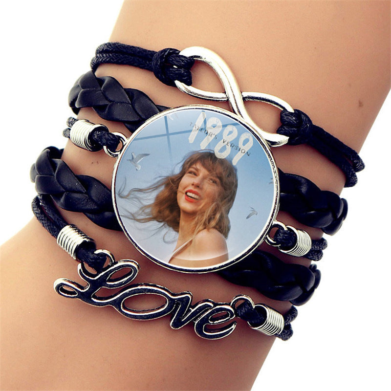 Wholesale Music Celebrity Leather Jewelry Leather Bracelets ACC-BT-JiaYun004