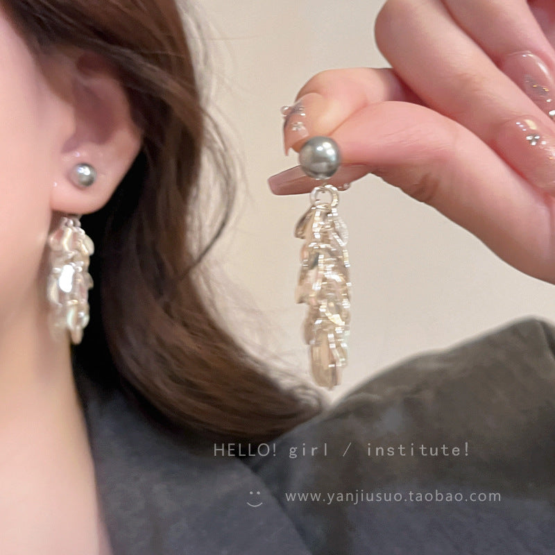 Wholesale Shiny Wheat Tassel Earrings