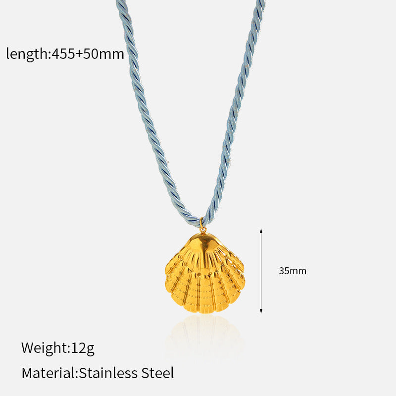 Wholesale Stainless Steel Ocean Pendant  Necklace