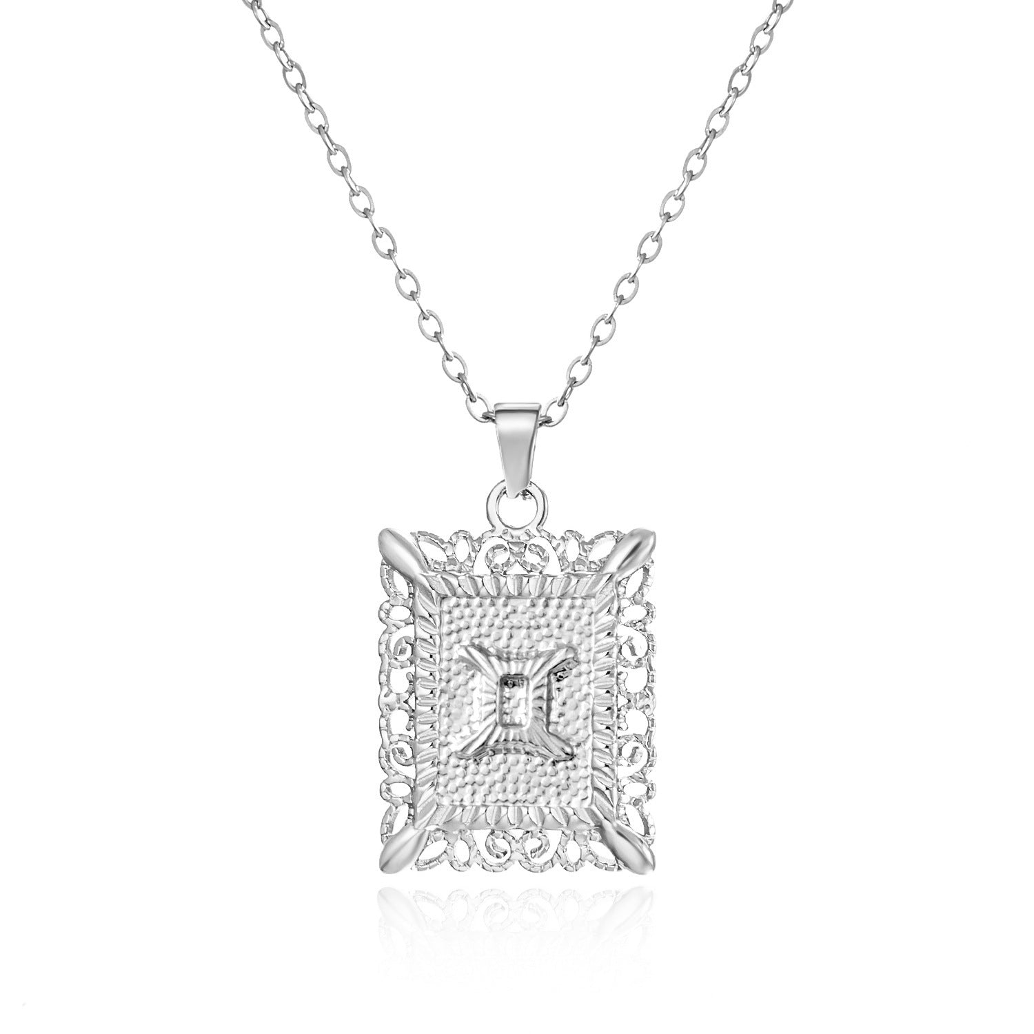 Wholesale Stainless steel twelve constellations necklace