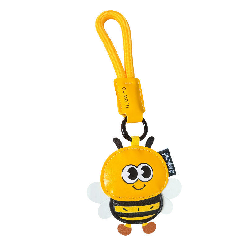 Wholesale Leather Sunflower Bee Keychain Keyring For Car Keys And Bag Fashion Gift Accessory
