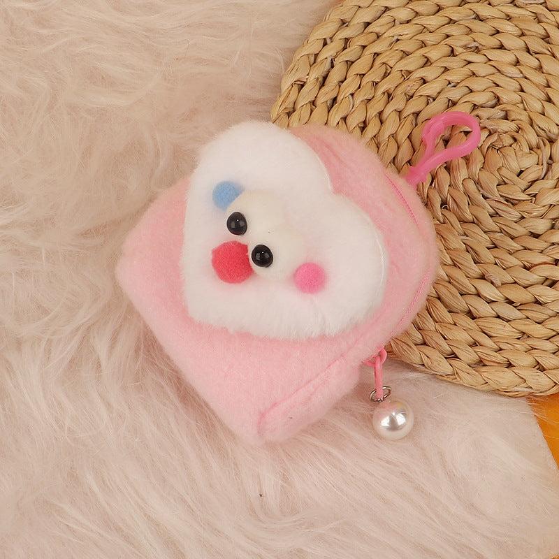 Wholesale Cartoon 3D Plush Mini Coin Purse Keychain Keychain Wallet ACC-KC-HuoFan002