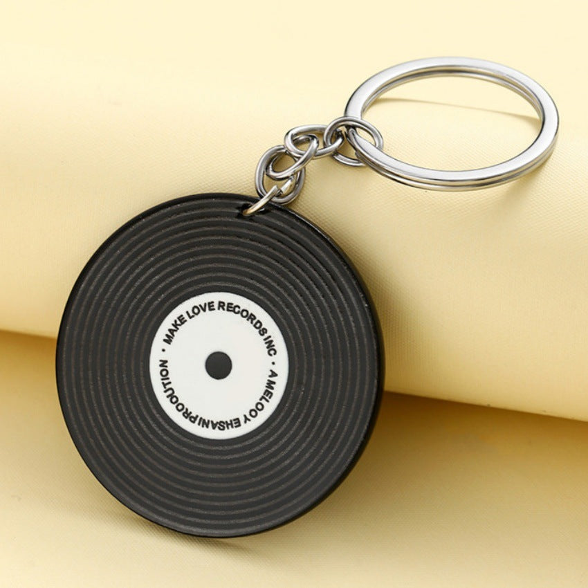 Wholesale Vinyl music festival keychain