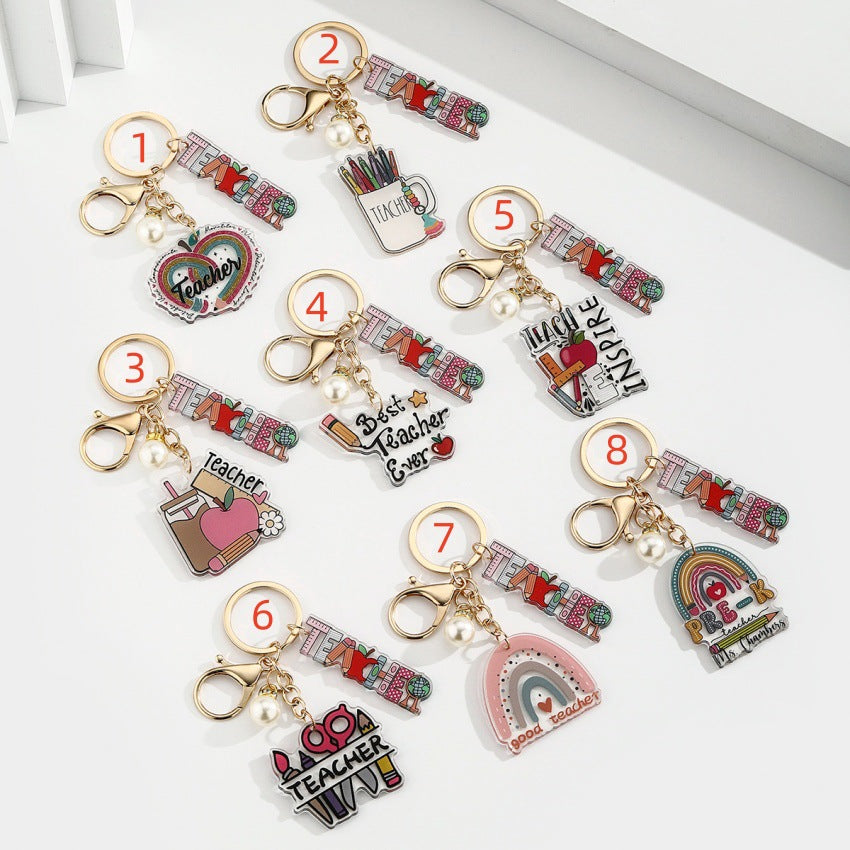 Wholesale Acrylic Heart Pen Holder  Pencil Keychain