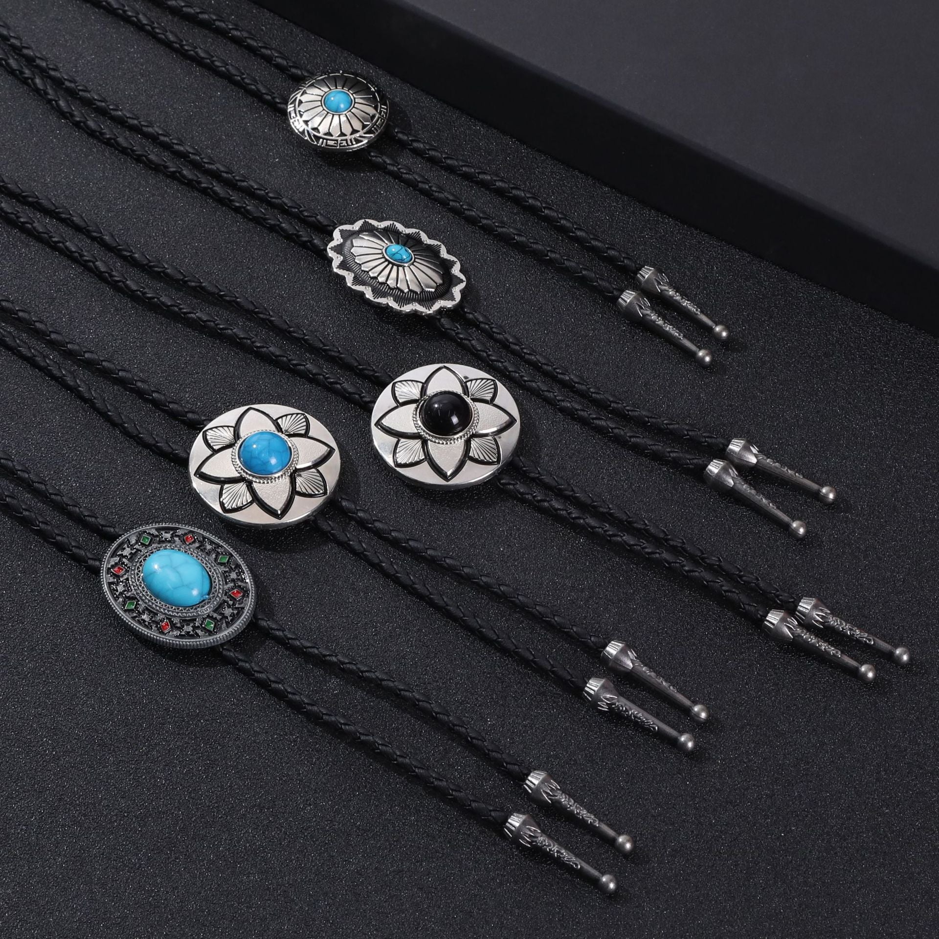 Wholesale  Adjustable Enamel Western Polo Tie Alloy Pendant  Necklace
