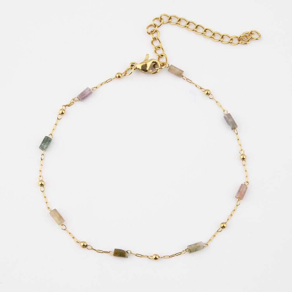 Wholesale Daisy Sunflower Titanium Steel Bracelets Epoxy Bracelet ACC-BT-Ruix002