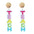 Wholesale teachers thank festival earrings