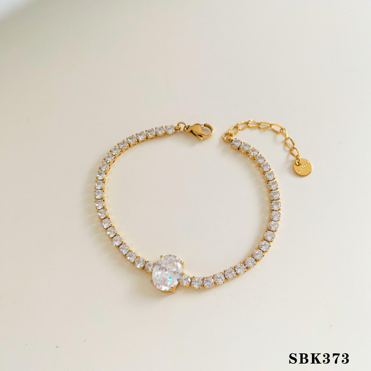 Wholesale Simple Style Stacked Bracelet Combination suit Stainless Steel Zircon Jewelry