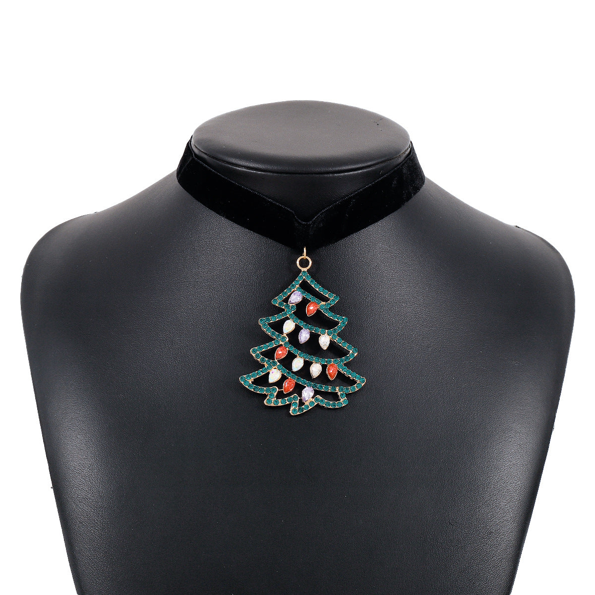 Wholesale Christmas Snowflake Christmas Tree Necklace Choker Necklace ACC-NE-XianDi003