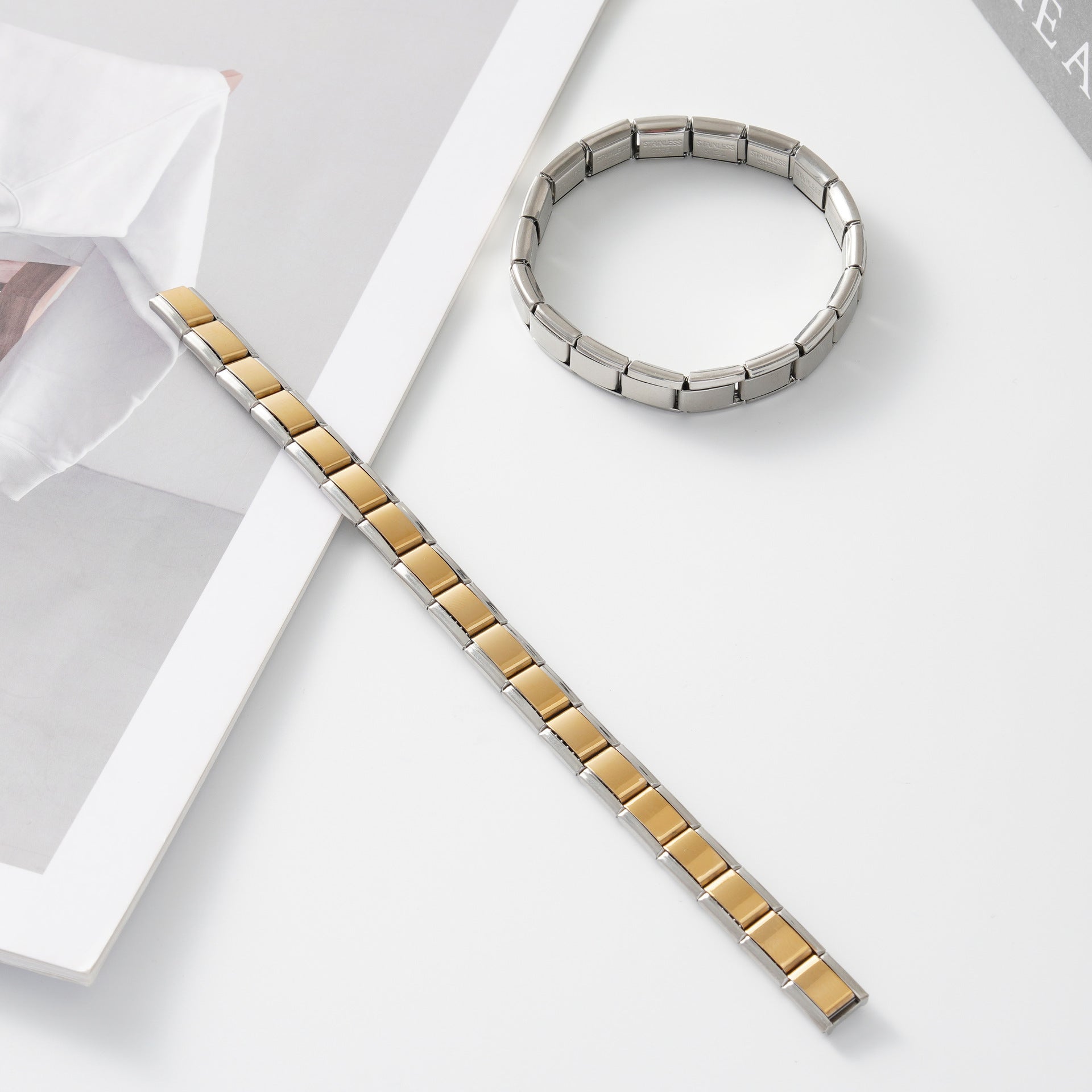 Wholesale Italian Charm Bracelet 9mm DIY Splicing Cute Creative Stainless Steel Composable Bracelet