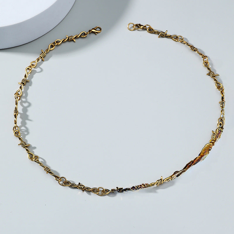 Wholesale Alloy Prickly Thorn Necklace