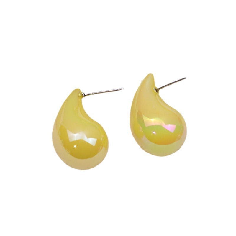 Wholesale Acrylic Glossy Water Drop Earrings ACC-ES-DA012