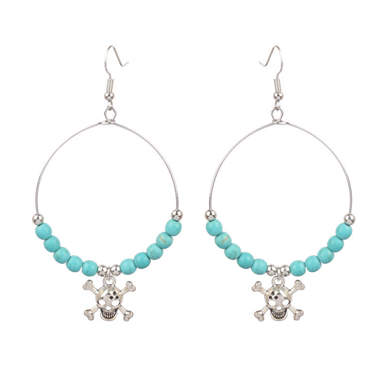 Wholesale  Skull  Web Earrings Dark Wind Style Alloy Jewelry Accessory Gift