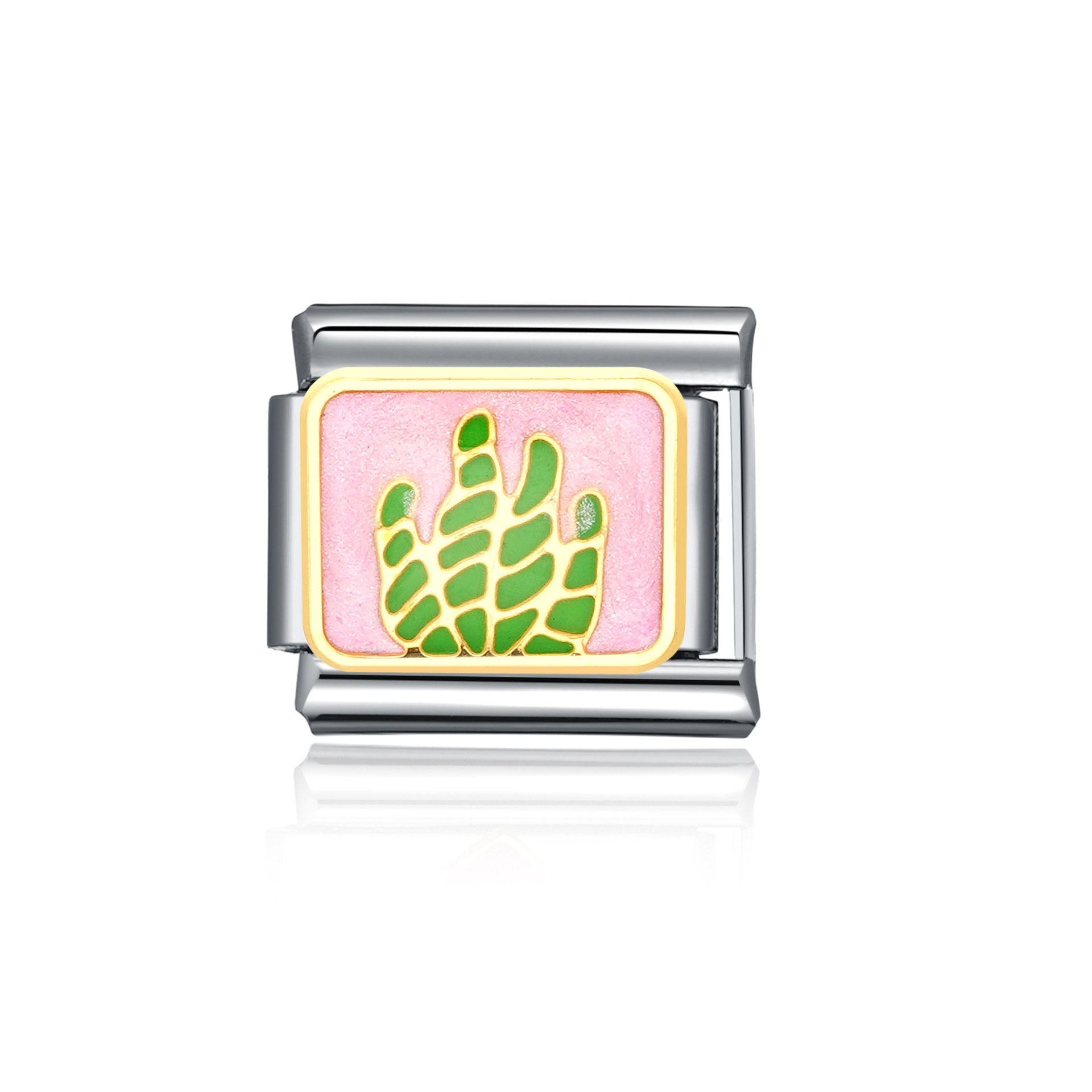 Wholesale Italian Charm Bracelet 9mm DIY Splicing Cute Cartoon Stainless Steel Composable Bracelet