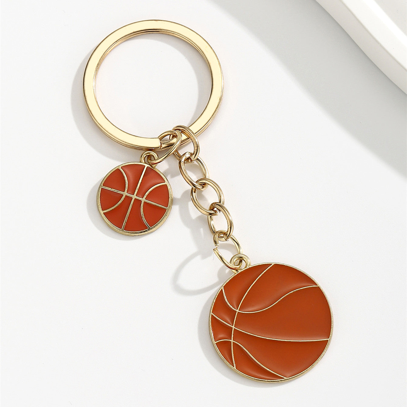 Wholesale Football Basketball Rugby Alloy Oil Dripping Keychain