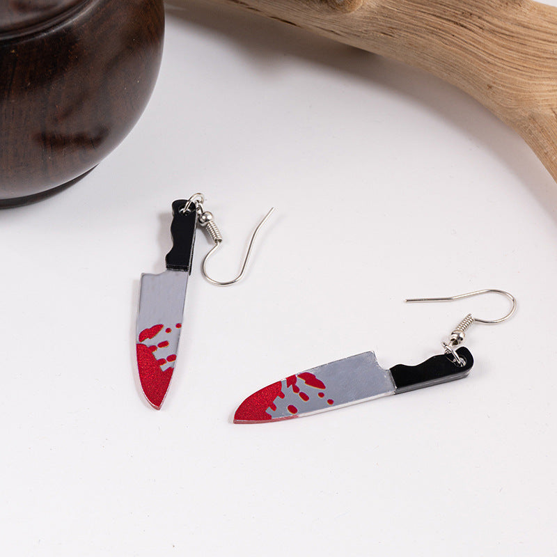 Wholesale   horror  knife earrings