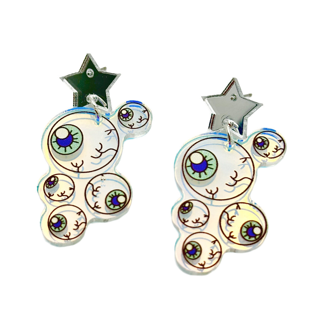 Wholesale Halloween Laser Acrylic Earrings ACC-ES-Weiw007