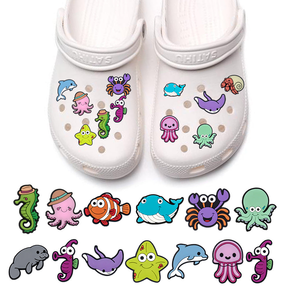 Wholesale Random 100pcs Animal Shoes Accessories Shoes Charms