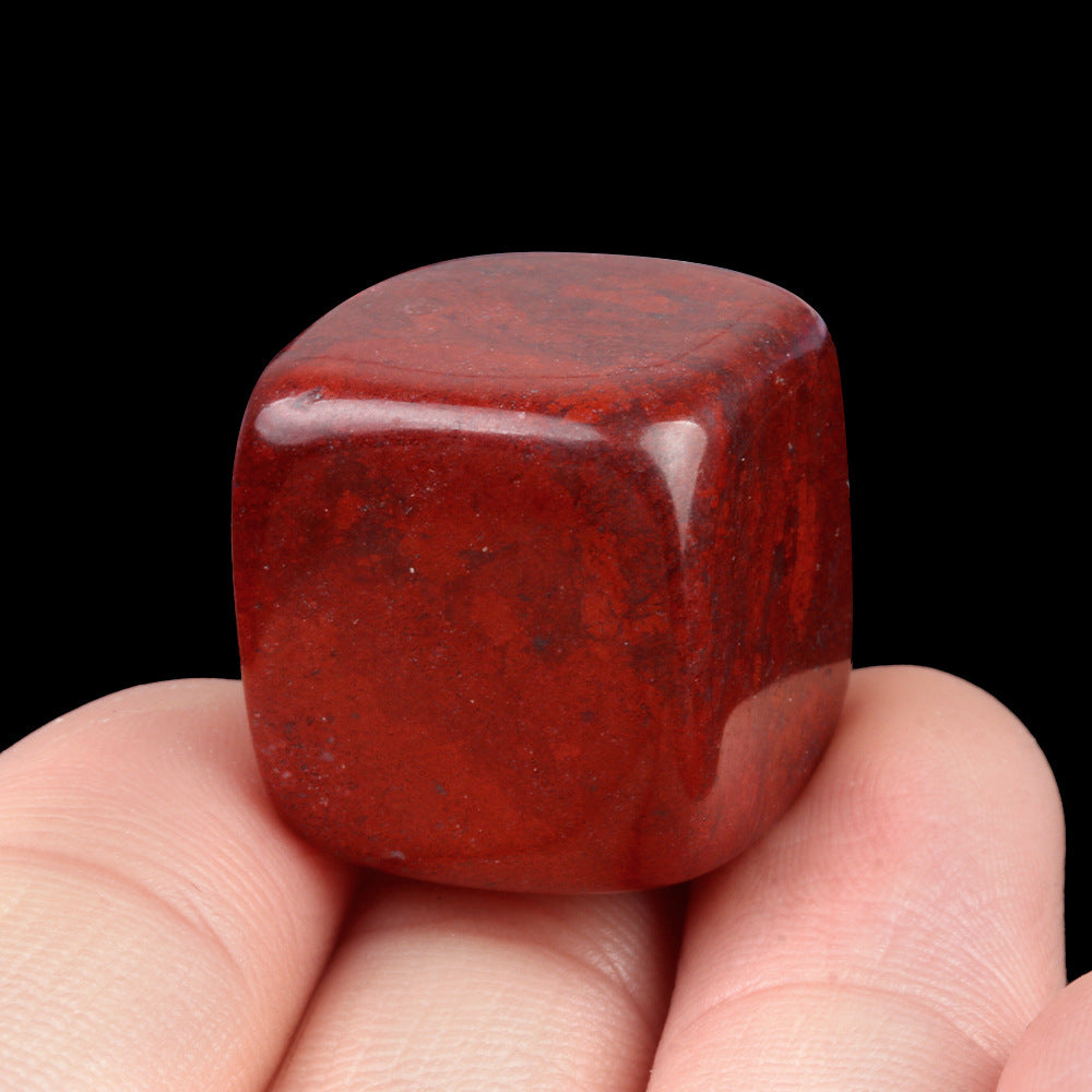 Wholesale No Hole 16mm Cube Colorful Crystal Stone Pendant ACC-PT-KeSuo002