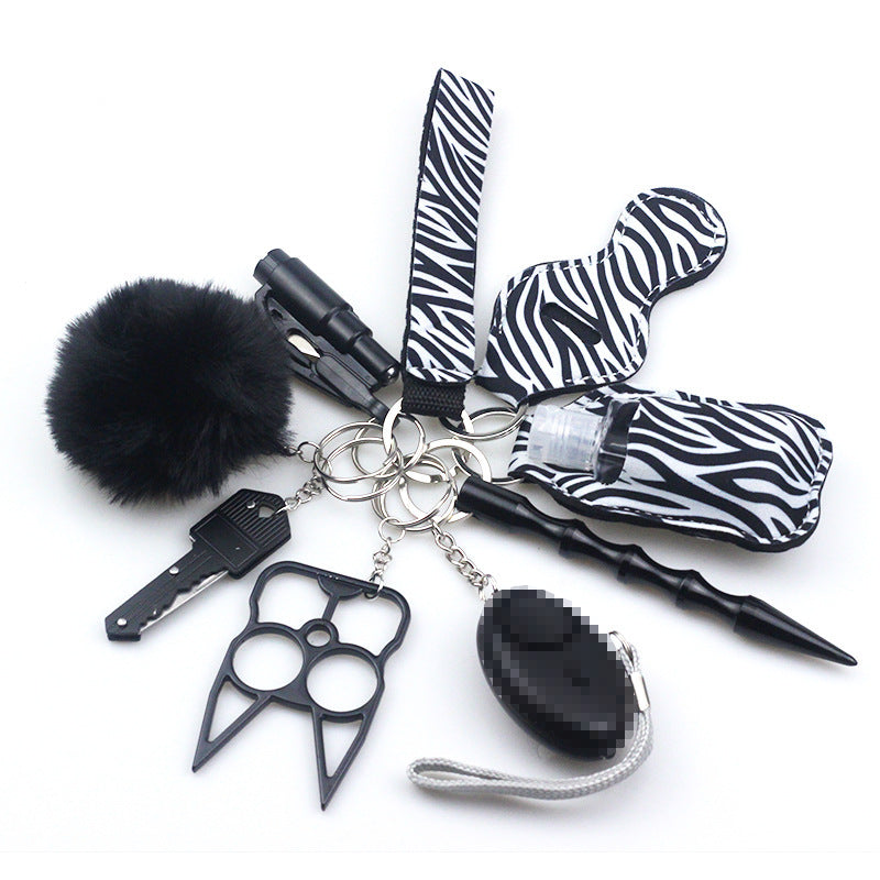 Wholesale Hand Sanitizer Bottle Cover Zinc Alloy Wrist Keychains Set ACC-KC-TMS017