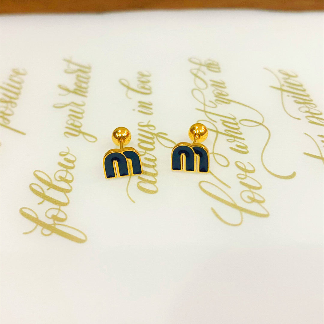 Wholesale Titanium Steel Non-fading Screw Mini Earrings ACC-ES-YZXW001