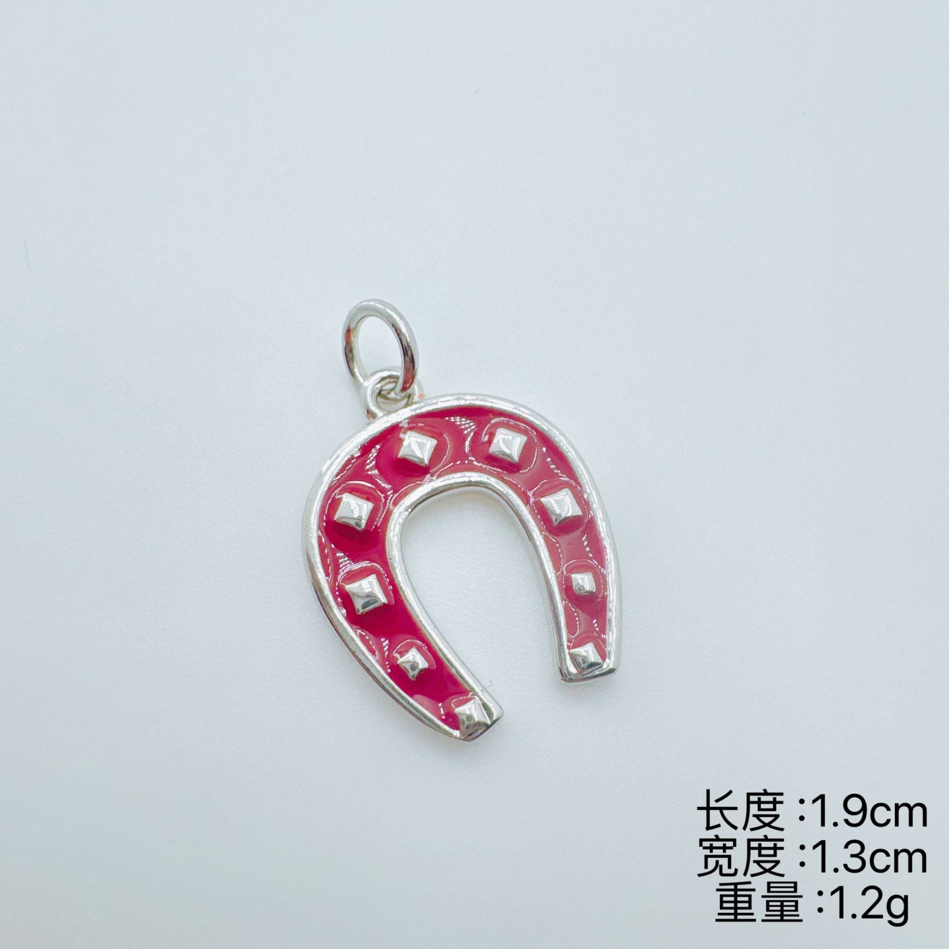 Wholesale Light Luxury Horseshoe Zircon Pendant Necklace,  Copper with 18K Gold Plating,  Jewelry Accessory