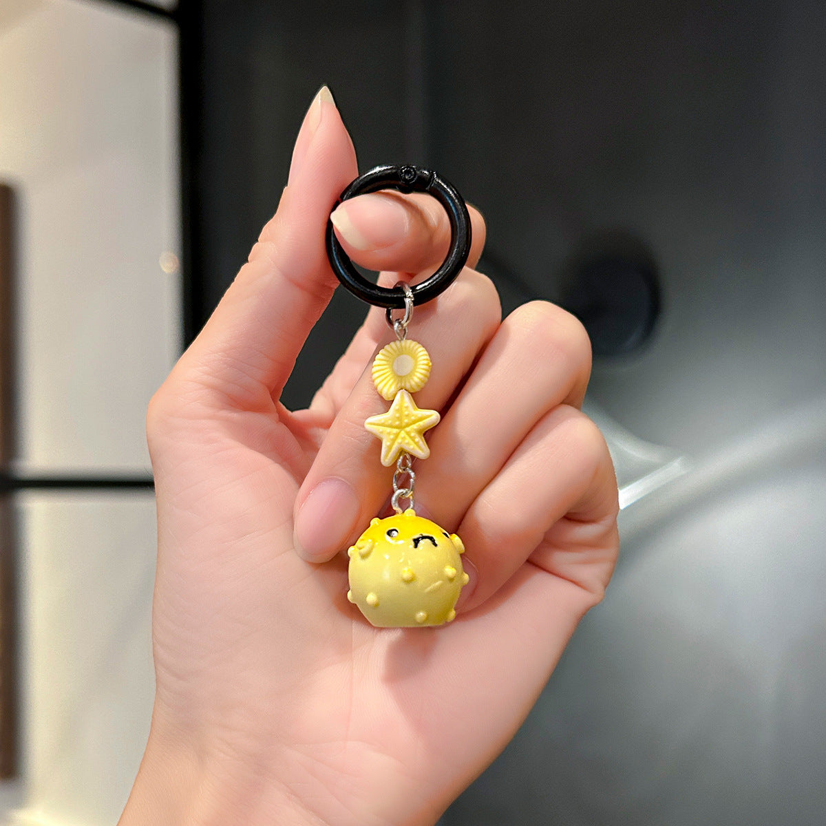 Wholesale Cute Marine Small Animal Mobile Phone Lanyard Resin Keychain