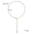 Wholesale Elegant Long Tassel Pearl Necklace  Y-shaped Necklace