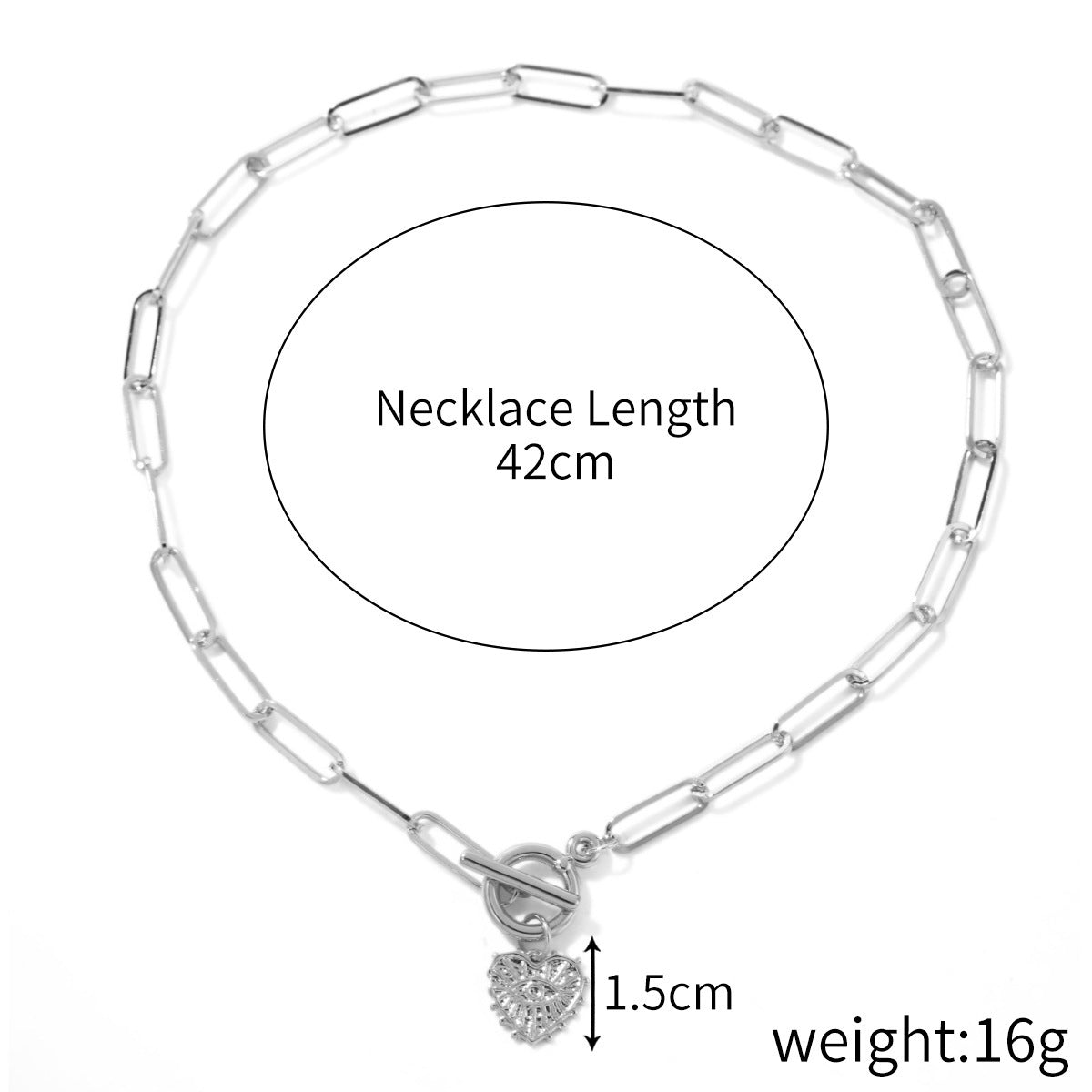 Wholesale  Devil's Eye Necklace Exaggerated Eye Alloy Pendant Necklace