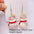 Wholesale Christmas 3D Christmas tree snowman resin earrings
