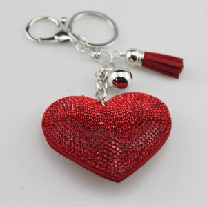 Wholesale Rhinestone Colorful Heart Keychain ACC-KC-TMS005