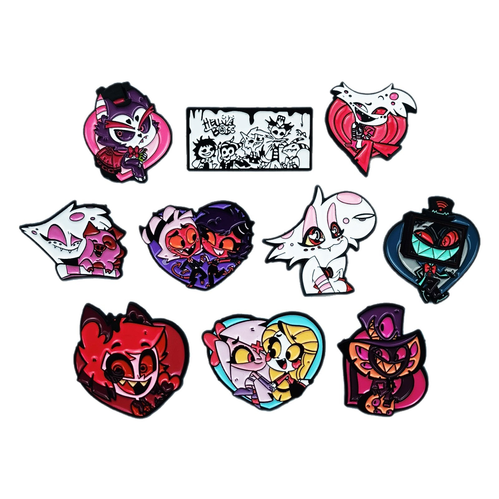 Wholesale Zinc Alloy Vampire Ghost Brooch Pin,  Stylish  Costume Accessory,  Boutique Jewelry for Bag Charm or Everyday Wear