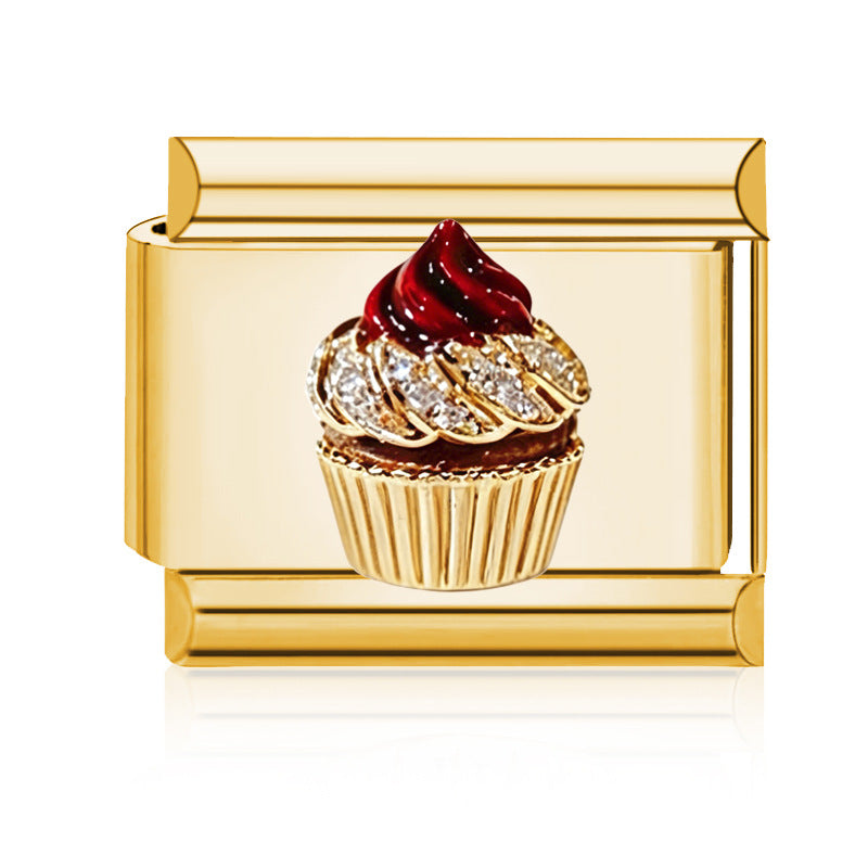 Wholesale Gold Tone Modular DIY Bracelet Stainless Steel Detachable Elastic Trendy Jewelry Accessory For Party Gift