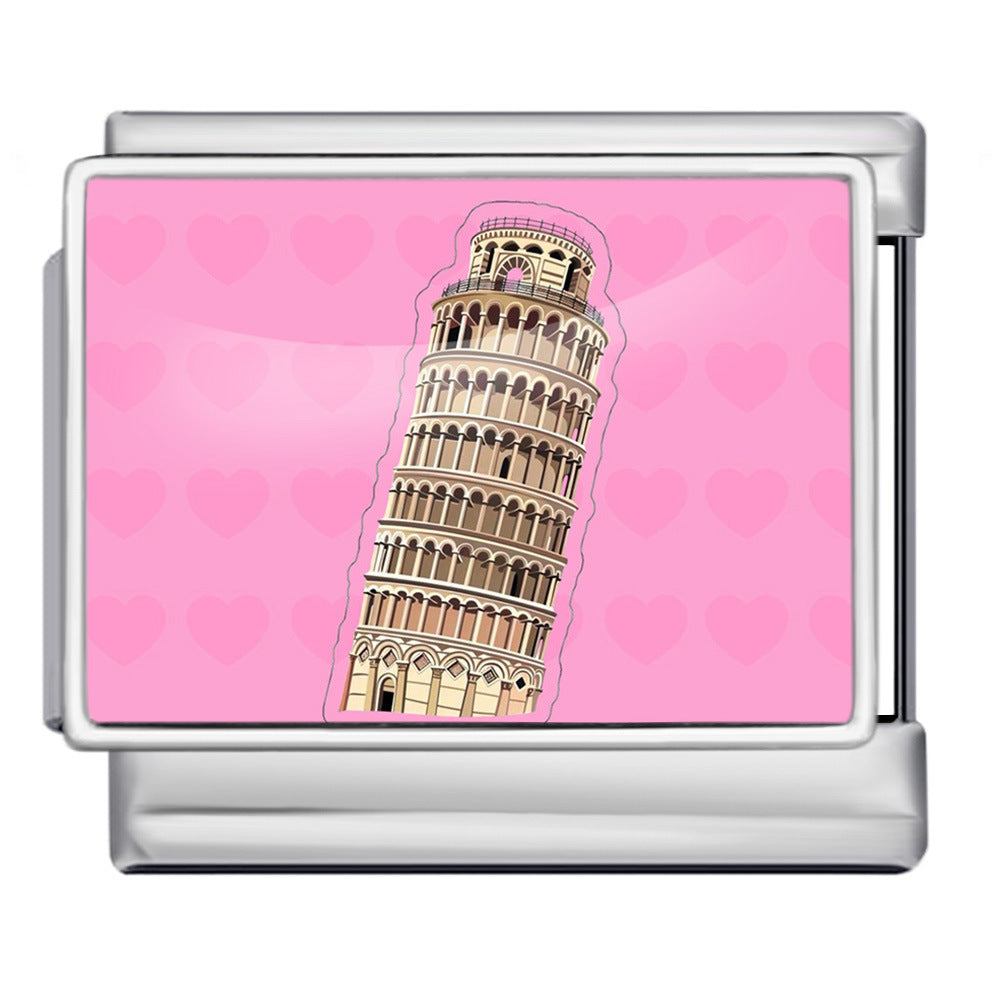 Wholesale Italian Charm Bracelet 9mm DIY  Image Printing  Creative Stainless Steel Composable Bracelet