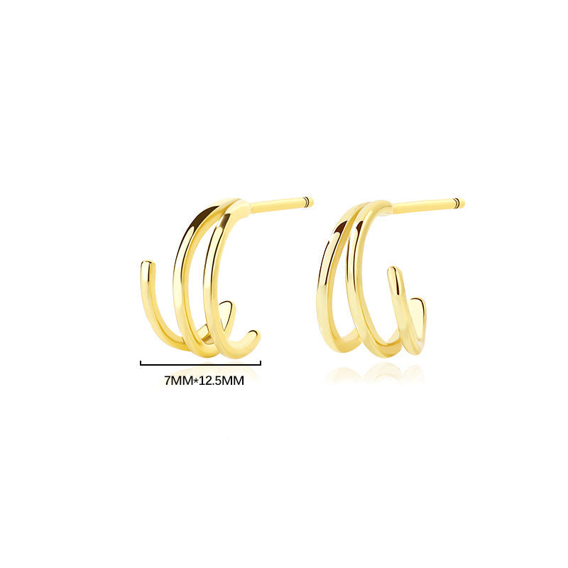 Wholesale Vintage Braided Earrings Round Twist Earrings