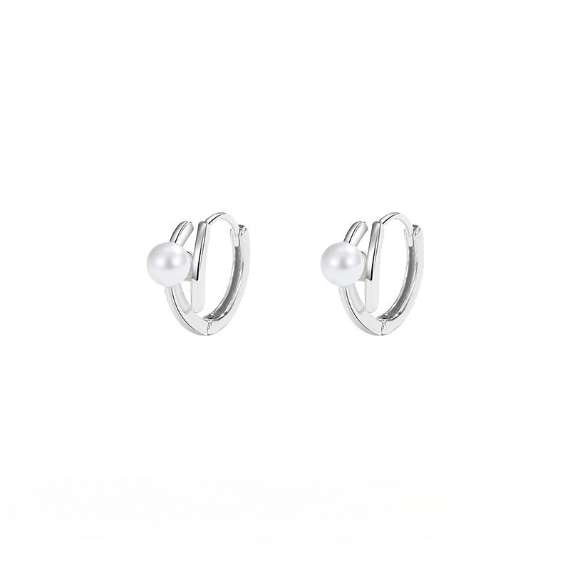 Wholesale 925 sterling silver mother-of-pearl earrings for women