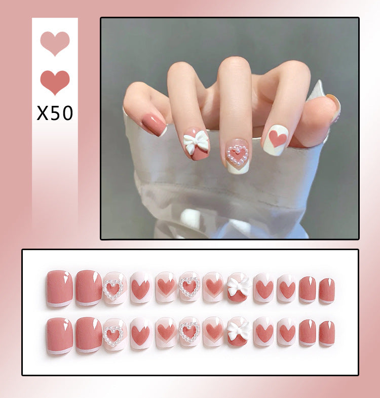 Wholesale 24 Pieces/box Diamond Butterfly Glitter Nail Art Press-on Nails Kits Nail Stickers ACC-NS-DiNa002