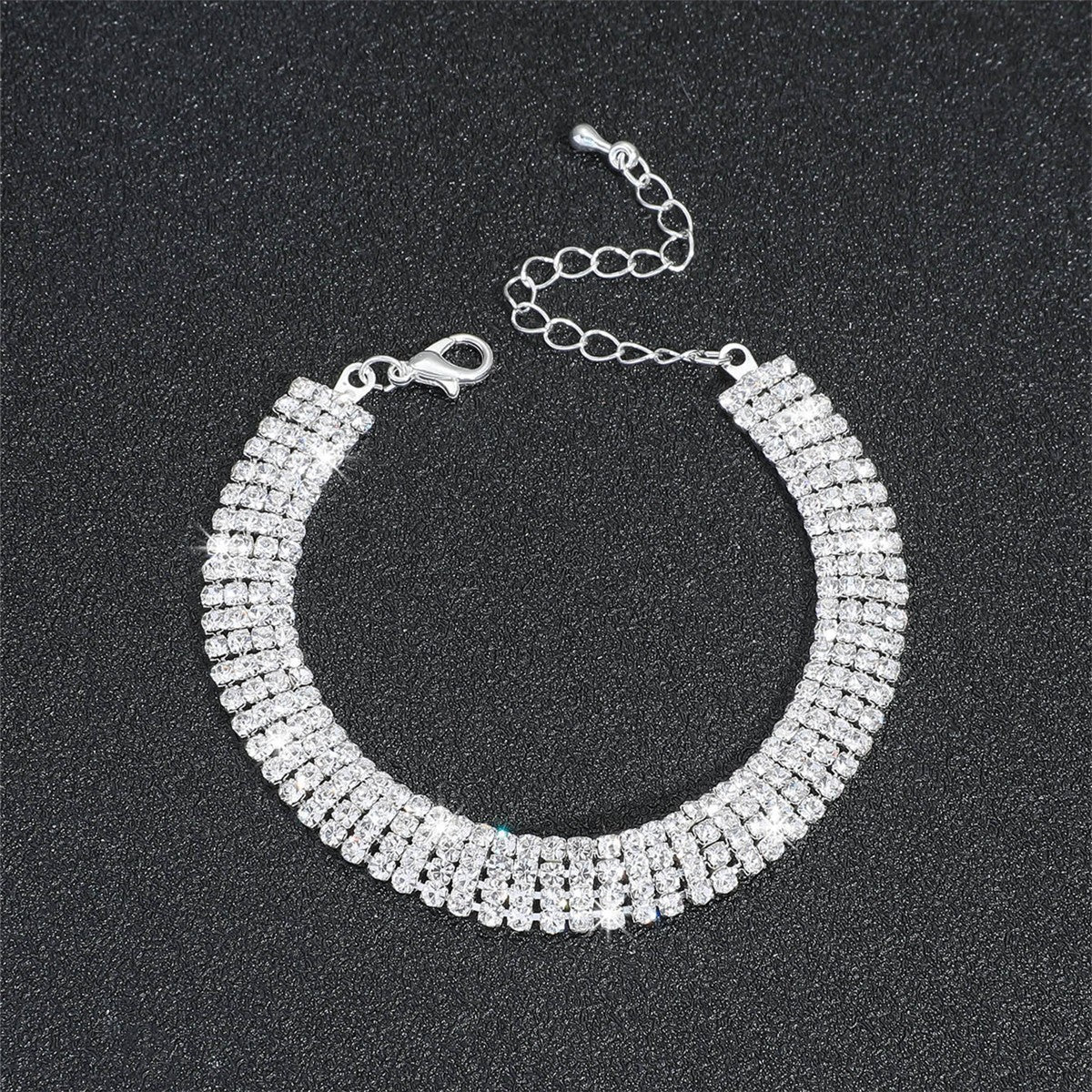 Wholesale full diamond luxury anklet